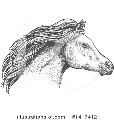 Royalty-Free (RF) Horse Clipart Illustration by Vector Tradition SM - Stock Sample #1417412