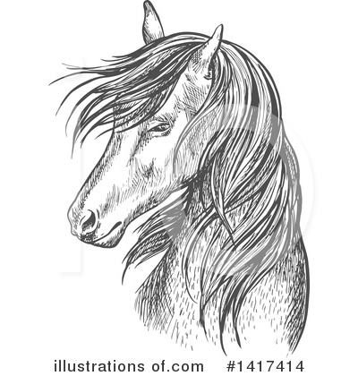 Royalty-Free (RF) Horse Clipart Illustration by Vector Tradition SM - Stock Sample #1417414