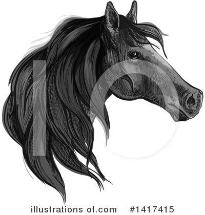 Royalty-Free (RF) Horse Clipart Illustration by Vector Tradition SM - Stock Sample #1417415