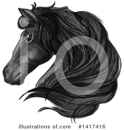 Royalty-Free (RF) Horse Clipart Illustration by Vector Tradition SM - Stock Sample #1417416