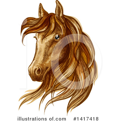 Royalty-Free (RF) Horse Clipart Illustration by Vector Tradition SM - Stock Sample #1417418