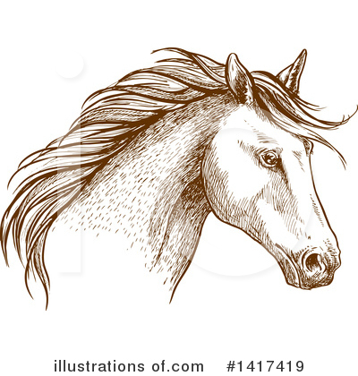 Royalty-Free (RF) Horse Clipart Illustration by Vector Tradition SM - Stock Sample #1417419