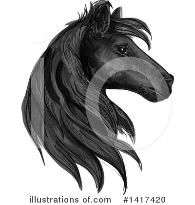 Royalty-Free (RF) Horse Clipart Illustration by Vector Tradition SM - Stock Sample #1417420