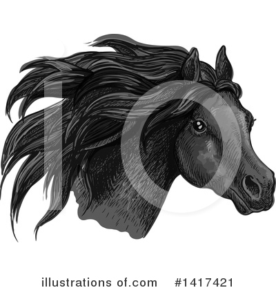 Royalty-Free (RF) Horse Clipart Illustration by Vector Tradition SM - Stock Sample #1417421