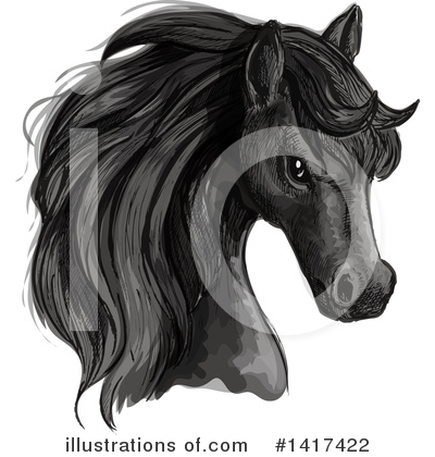 Royalty-Free (RF) Horse Clipart Illustration by Vector Tradition SM - Stock Sample #1417422