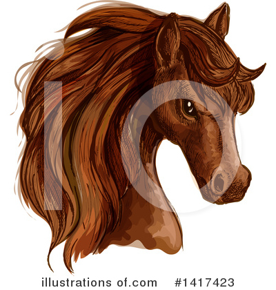 Royalty-Free (RF) Horse Clipart Illustration by Vector Tradition SM - Stock Sample #1417423