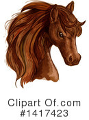 Horse Clipart #1417423 by Vector Tradition SM