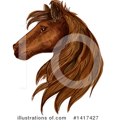 Royalty-Free (RF) Horse Clipart Illustration by Vector Tradition SM - Stock Sample #1417427