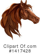 Horse Clipart #1417428 by Vector Tradition SM