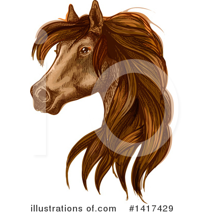 Royalty-Free (RF) Horse Clipart Illustration by Vector Tradition SM - Stock Sample #1417429