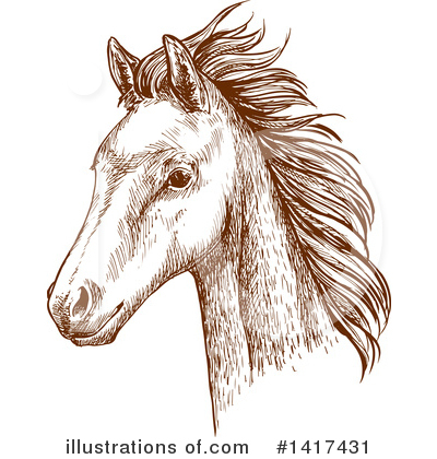 Royalty-Free (RF) Horse Clipart Illustration by Vector Tradition SM - Stock Sample #1417431