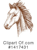 Horse Clipart #1417431 by Vector Tradition SM