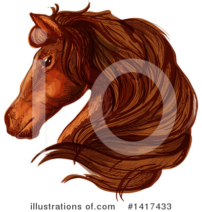 Royalty-Free (RF) Horse Clipart Illustration by Vector Tradition SM - Stock Sample #1417433