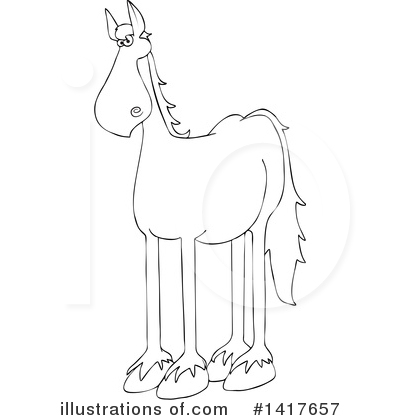 Royalty-Free (RF) Horse Clipart Illustration by djart - Stock Sample #1417657