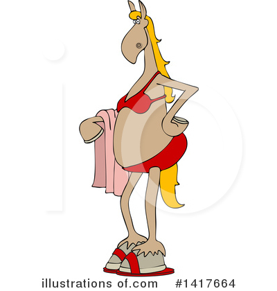 Royalty-Free (RF) Horse Clipart Illustration by djart - Stock Sample #1417664