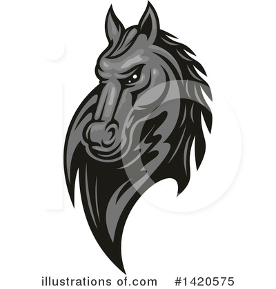 Royalty-Free (RF) Horse Clipart Illustration by Vector Tradition SM - Stock Sample #1420575