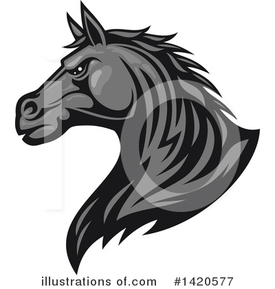 Royalty-Free (RF) Horse Clipart Illustration by Vector Tradition SM - Stock Sample #1420577