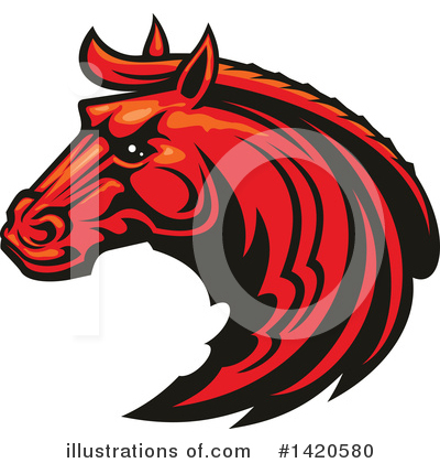 Royalty-Free (RF) Horse Clipart Illustration by Vector Tradition SM - Stock Sample #1420580