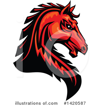 Royalty-Free (RF) Horse Clipart Illustration by Vector Tradition SM - Stock Sample #1420587