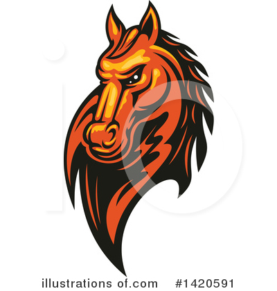 Royalty-Free (RF) Horse Clipart Illustration by Vector Tradition SM - Stock Sample #1420591