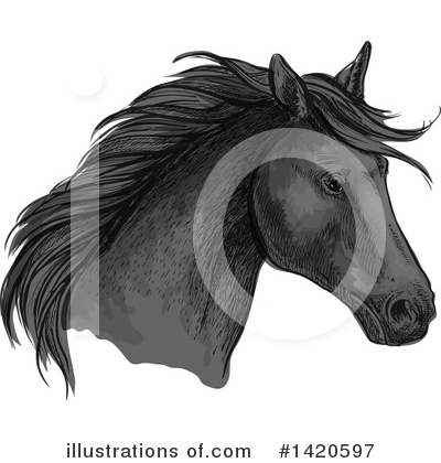Royalty-Free (RF) Horse Clipart Illustration by Vector Tradition SM - Stock Sample #1420597