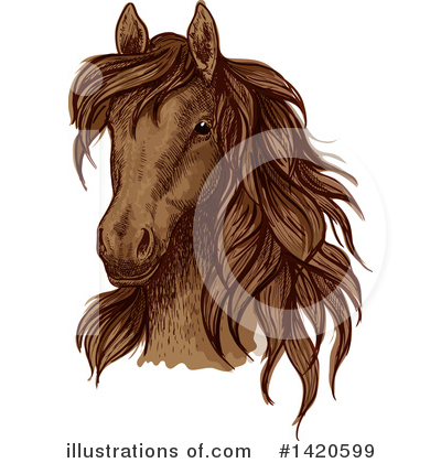 Royalty-Free (RF) Horse Clipart Illustration by Vector Tradition SM - Stock Sample #1420599
