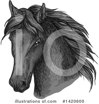 Royalty-Free (RF) Horse Clipart Illustration by Vector Tradition SM - Stock Sample #1420600