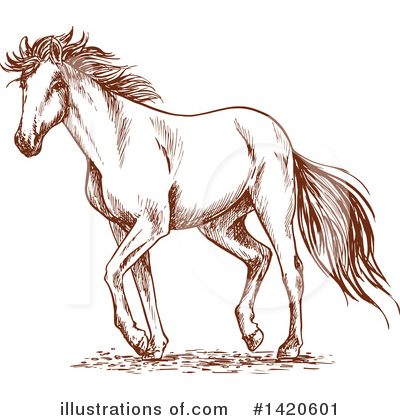 Royalty-Free (RF) Horse Clipart Illustration by Vector Tradition SM - Stock Sample #1420601