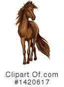 Horse Clipart #1420617 by Vector Tradition SM