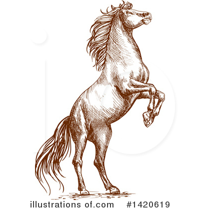 Royalty-Free (RF) Horse Clipart Illustration by Vector Tradition SM - Stock Sample #1420619