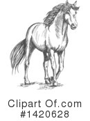 Horse Clipart #1420628 by Vector Tradition SM
