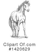 Horse Clipart #1420629 by Vector Tradition SM