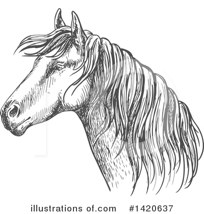 Royalty-Free (RF) Horse Clipart Illustration by Vector Tradition SM - Stock Sample #1420637