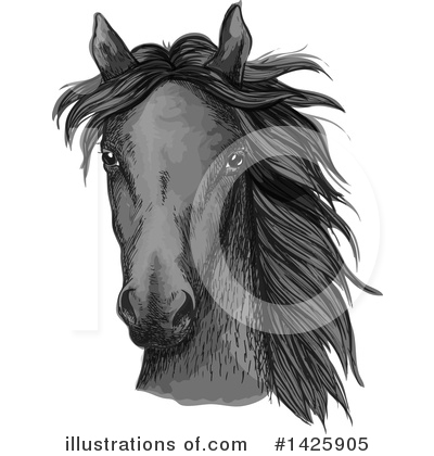 Royalty-Free (RF) Horse Clipart Illustration by Vector Tradition SM - Stock Sample #1425905