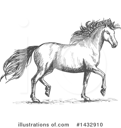 Royalty-Free (RF) Horse Clipart Illustration by Vector Tradition SM - Stock Sample #1432910