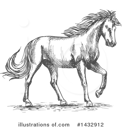 Royalty-Free (RF) Horse Clipart Illustration by Vector Tradition SM - Stock Sample #1432912