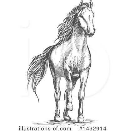 Royalty-Free (RF) Horse Clipart Illustration by Vector Tradition SM - Stock Sample #1432914