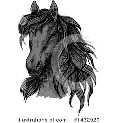 Royalty-Free (RF) Horse Clipart Illustration by Vector Tradition SM - Stock Sample #1432920