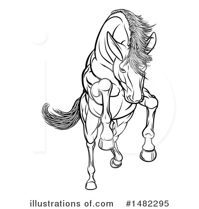 Mustang Clipart #1482295 by AtStockIllustration