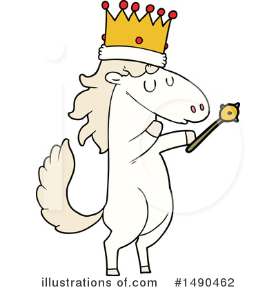 Royalty-Free (RF) Horse Clipart Illustration by lineartestpilot - Stock Sample #1490462
