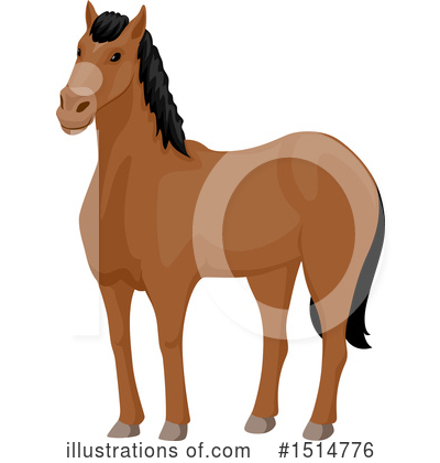 Royalty-Free (RF) Horse Clipart Illustration by BNP Design Studio - Stock Sample #1514776