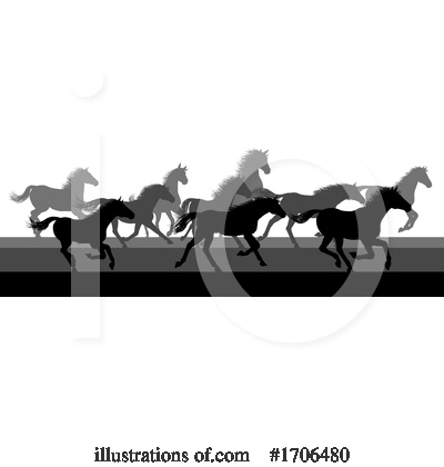 Mustang Clipart #1706480 by AtStockIllustration