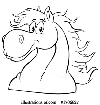 Royalty-Free (RF) Horse Clipart Illustration by Hit Toon - Stock Sample #1706627