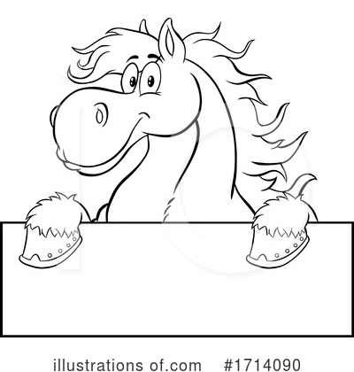 Royalty-Free (RF) Horse Clipart Illustration by Hit Toon - Stock Sample #1714090