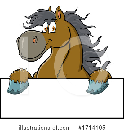 Royalty-Free (RF) Horse Clipart Illustration by Hit Toon - Stock Sample #1714105