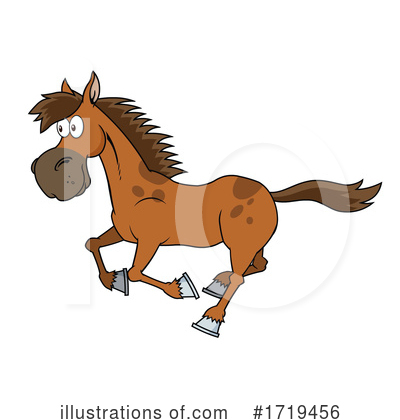 Royalty-Free (RF) Horse Clipart Illustration by Hit Toon - Stock Sample #1719456