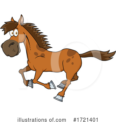 Royalty-Free (RF) Horse Clipart Illustration by Hit Toon - Stock Sample #1721401