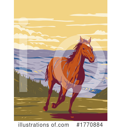 Royalty-Free (RF) Horse Clipart Illustration by patrimonio - Stock Sample #1770884