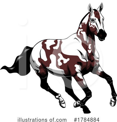 Royalty-Free (RF) Horse Clipart Illustration by Hit Toon - Stock Sample #1784884