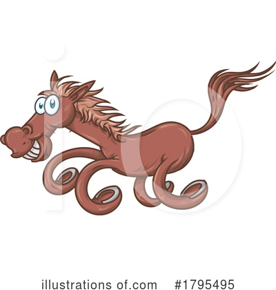 Royalty-Free (RF) Horse Clipart Illustration by Domenico Condello - Stock Sample #1795495